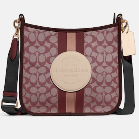 Coach Dempsey File Bag In Signature Jacquard With Stripe And Coach Patch - Picture 5 of 5